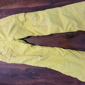 Rossignol lime green snow pants size 14 youth